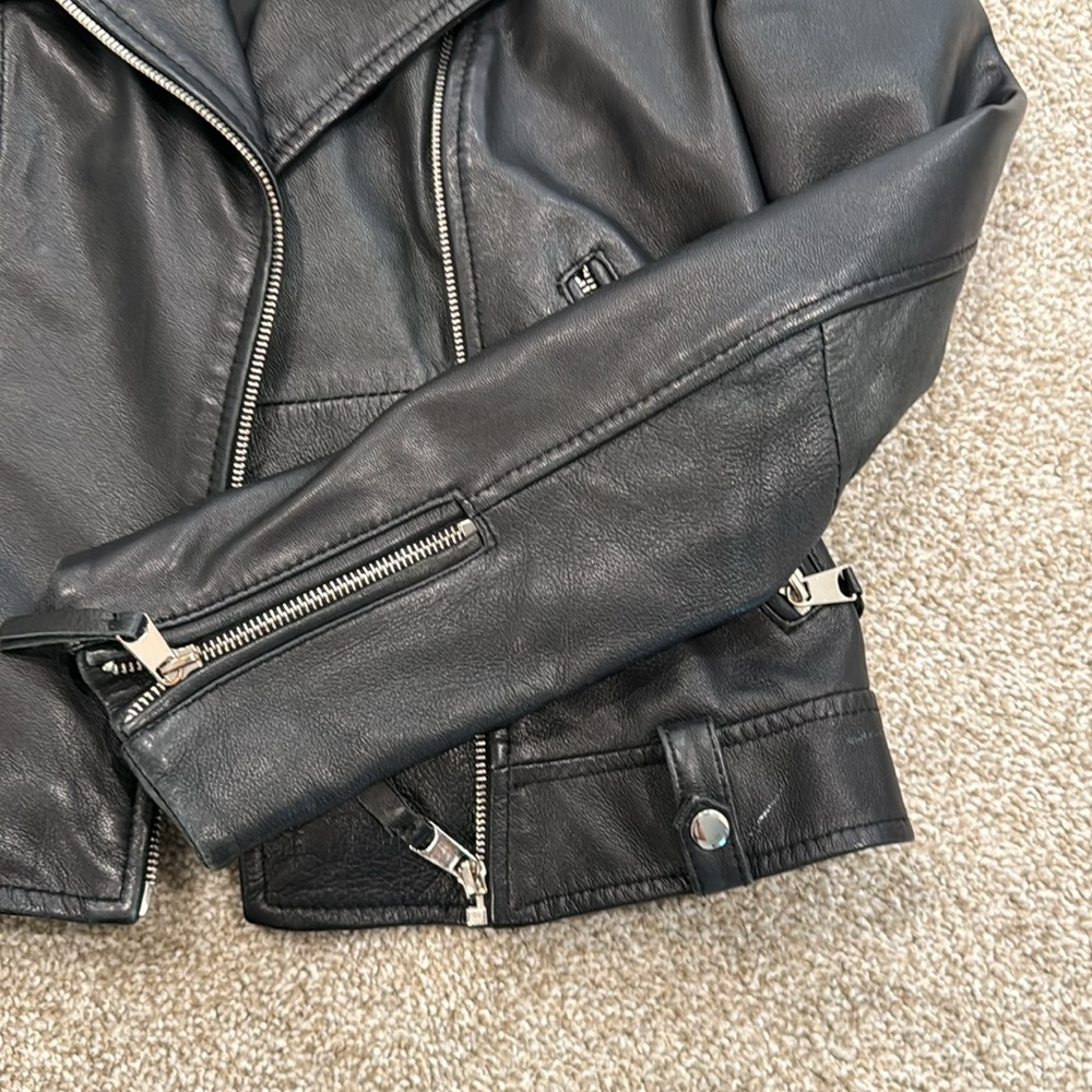 Genuine leather Zara moto jacket - Picture 6 of 6